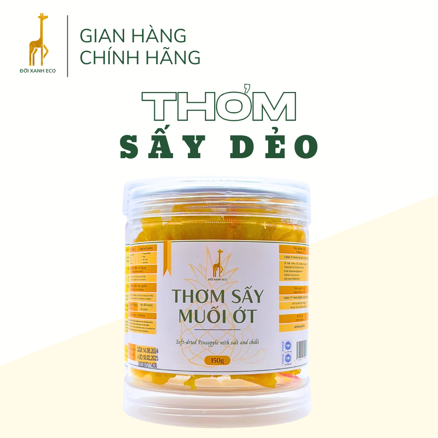 Thơm sấy muối ớt (Hủ)